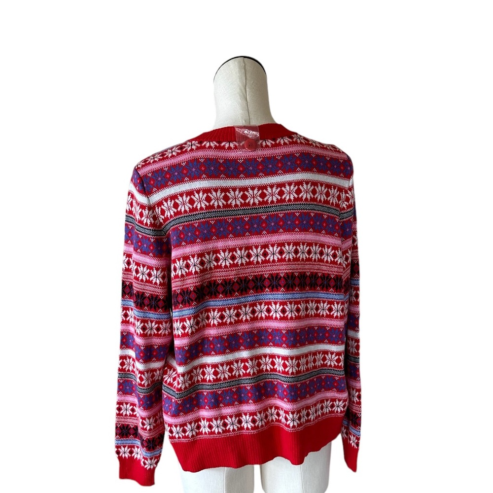 NWOT Lane Bryant Fair Isle Holiday Snowflake Cardigan Sweater - Picture 8 of 8